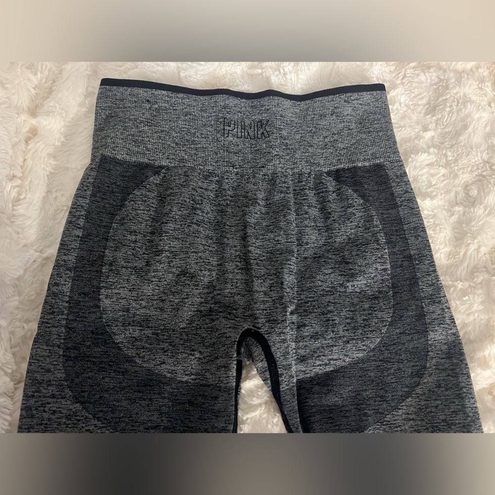 Pink Gray Seamless Leggings